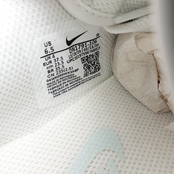 NEW Nike Cortez Sneakers DN1791-106 Summit White/Light Silver/Sail - Picture 10 of 11